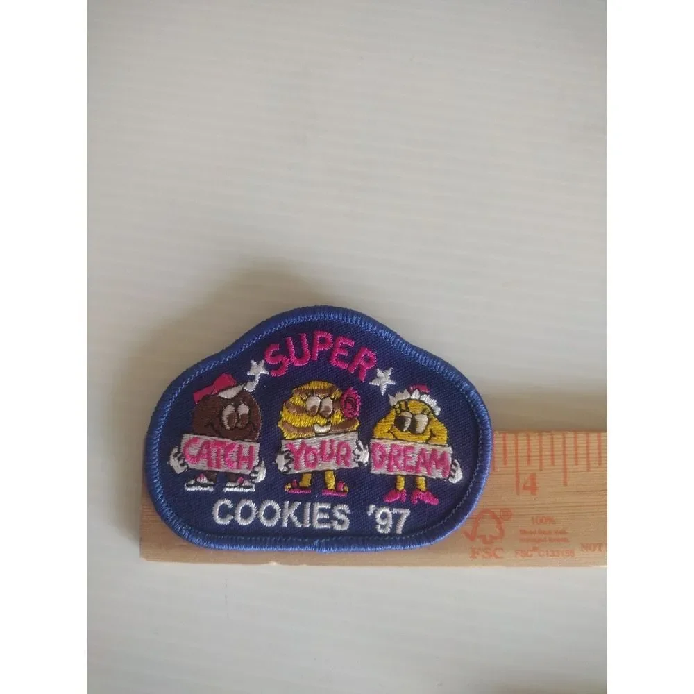 Lot‎ 3x Vintage 1997 GIRL SCOUTS CLUB Felt Patches Colorful Several Sizes